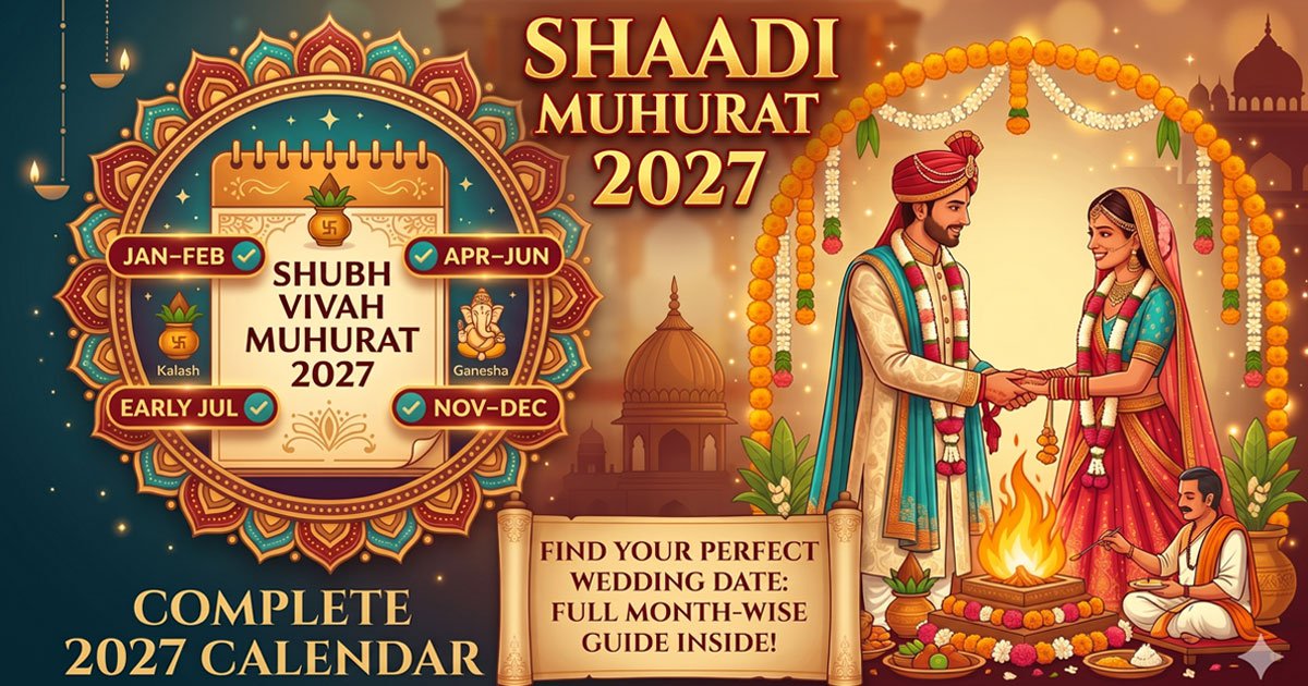 Shaadi Muhurat 2027: Saal Bhar ki Shubh Vivah Dates